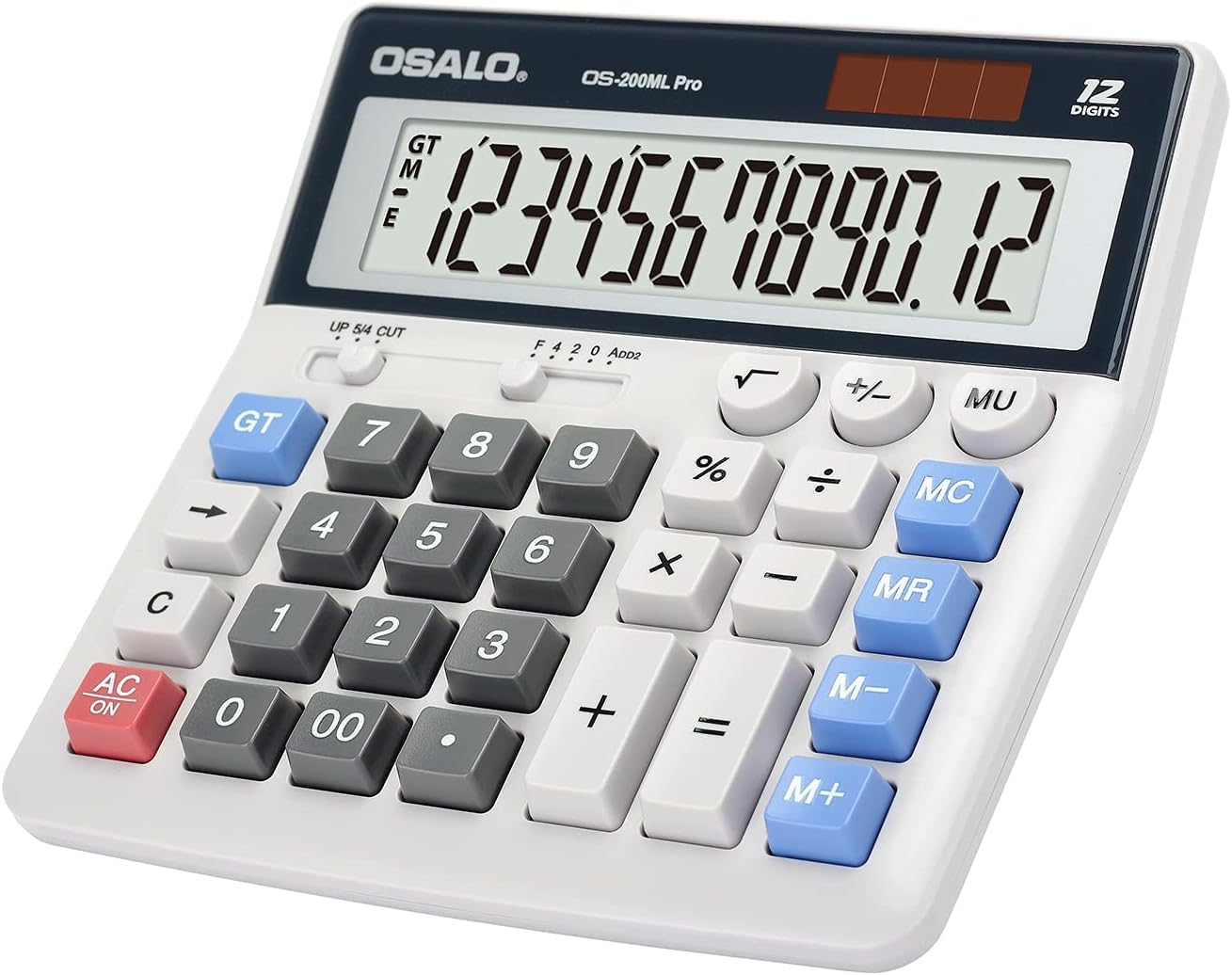 Calculadora Pendancy Negra Elegante con Pantalla LCD Grande y Botones Grandes
