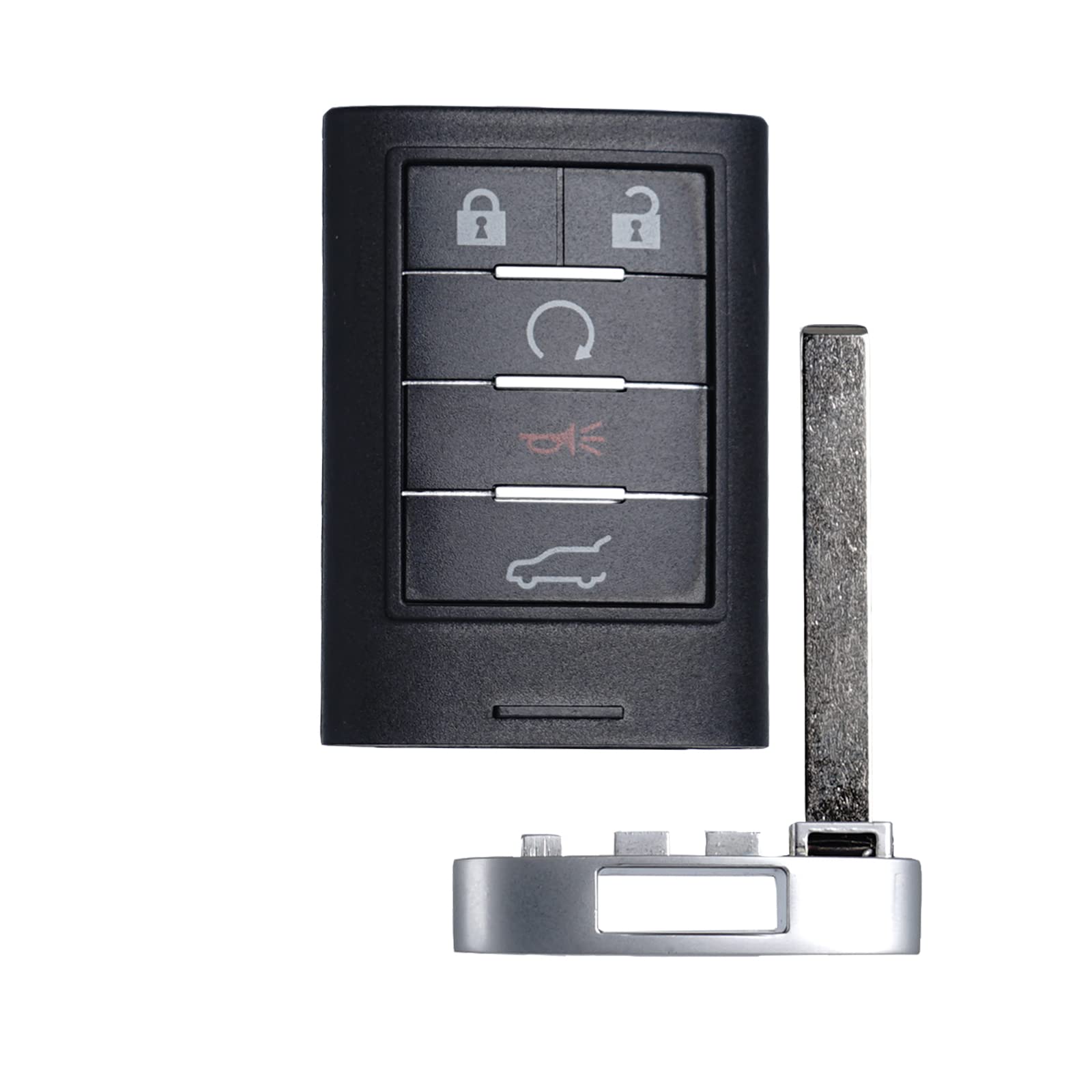SUPALAND - Llavero de repuesto compatible con Cadillac SRX 2010, 2011, 2012, 2013, 2014, 2015, ATS XTS 2013-2014, ELR, botón de arranque inteligente, proximidad, entrada sin llave, control remoto