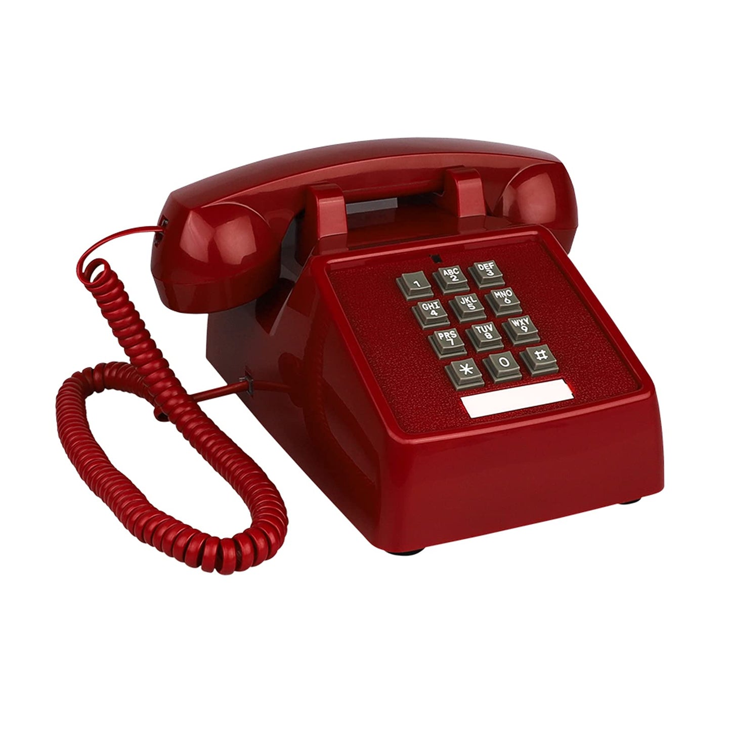 Benotek - Teléfono de línea fija para el hogar, retro, amplificado, teléfono de escritorio con cable de una sola línea con timbre extrafuerte, teléfono de línea fija para el hogar, teléfonos de moda