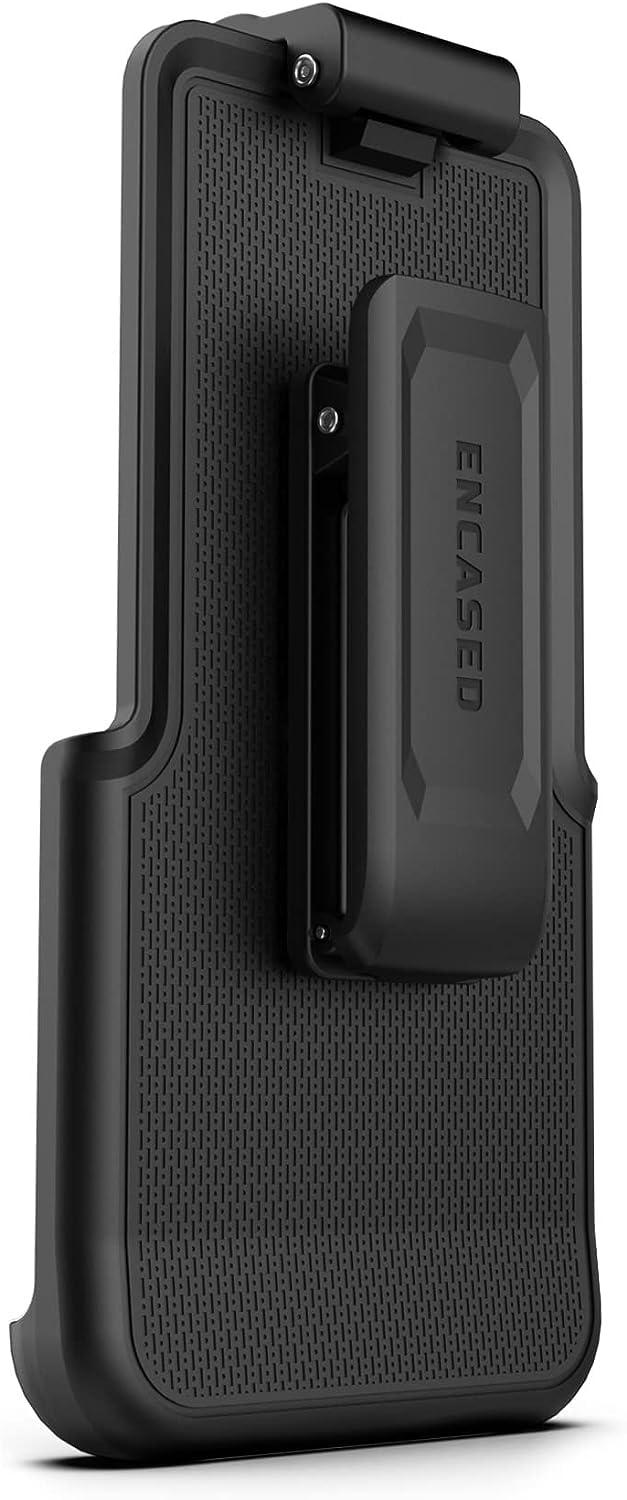 Funda para iPhone 15 Pro MAX Encased Negro Mate con Clip de Cinturón y Compatibilidad MagSafe