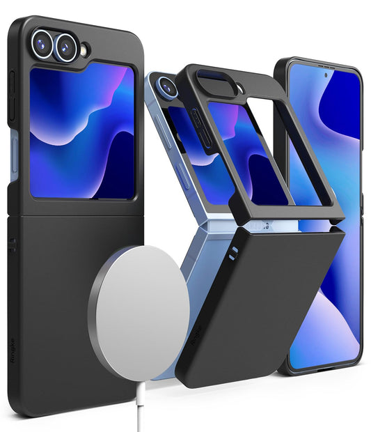 Funda Slim Magnética Ringke Samsung Galaxy Z Flip 7 FE/Z Flip 6 Black Antiamarilleo Compatible con MagSafe