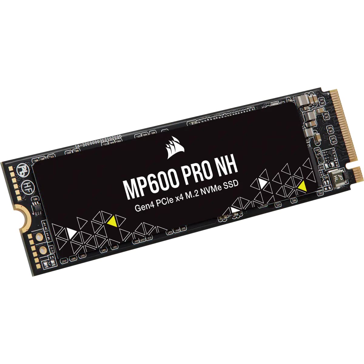 Corsair MP600 Pro NH 4TB PCIe Gen4 x4 NVMe M.2 SSD – Alta Densidad TLC NAND – M.2 2280 – Compatible con DirectStorage – hasta 7.000 MB/seg – Sin disipador de Calor – Negro
