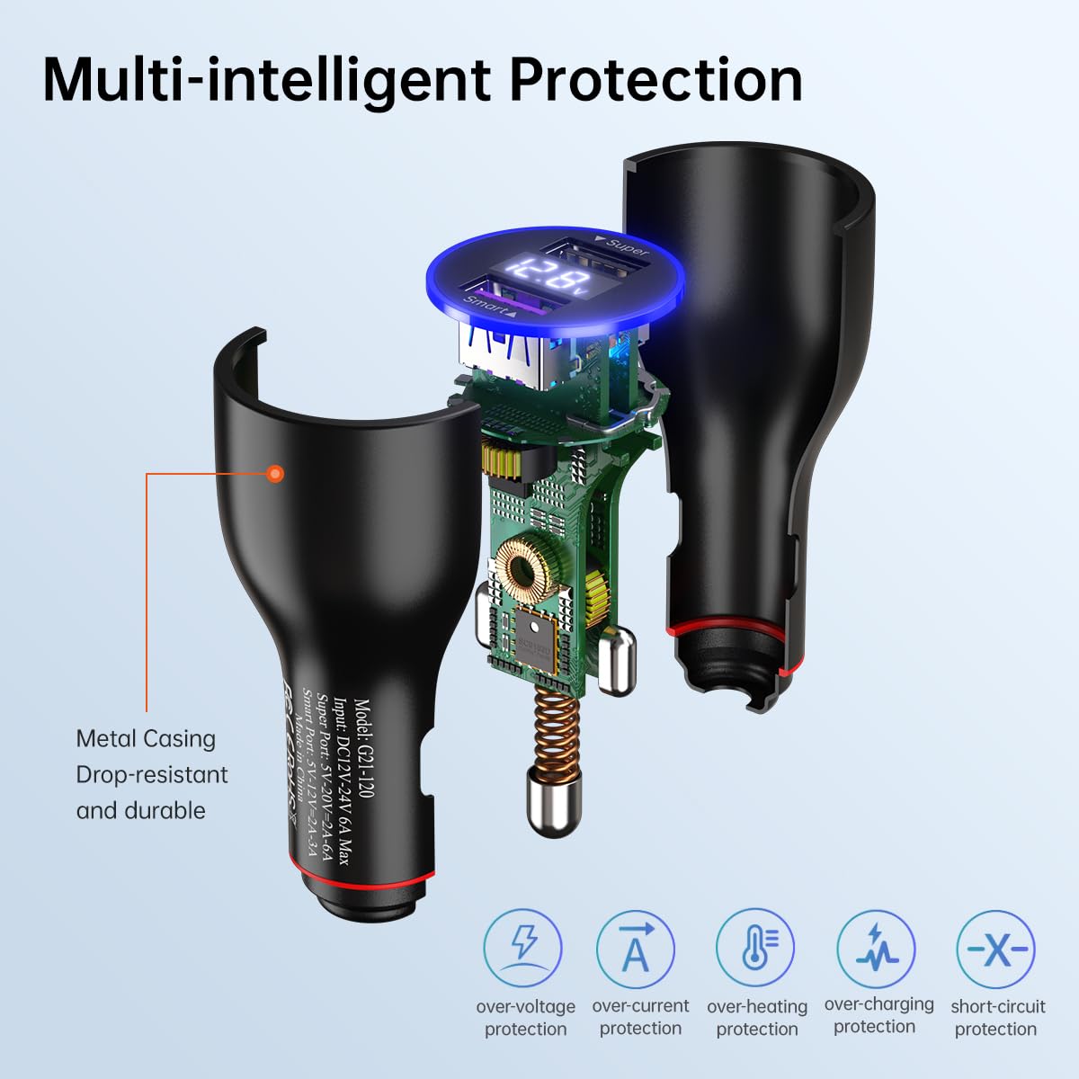 Cargador de coche Xiaomi 120 W, 90 W, 67 W, hipercarga, cargador rápido para Xiaomi 15 14 13 12 14t 13t 12t 12s Pro Lite Redmi Note K80 K70 K60 K50 11 Pro Plus Ultra Black Shark 3 4 5 Poco X6 X5 F4 X4
