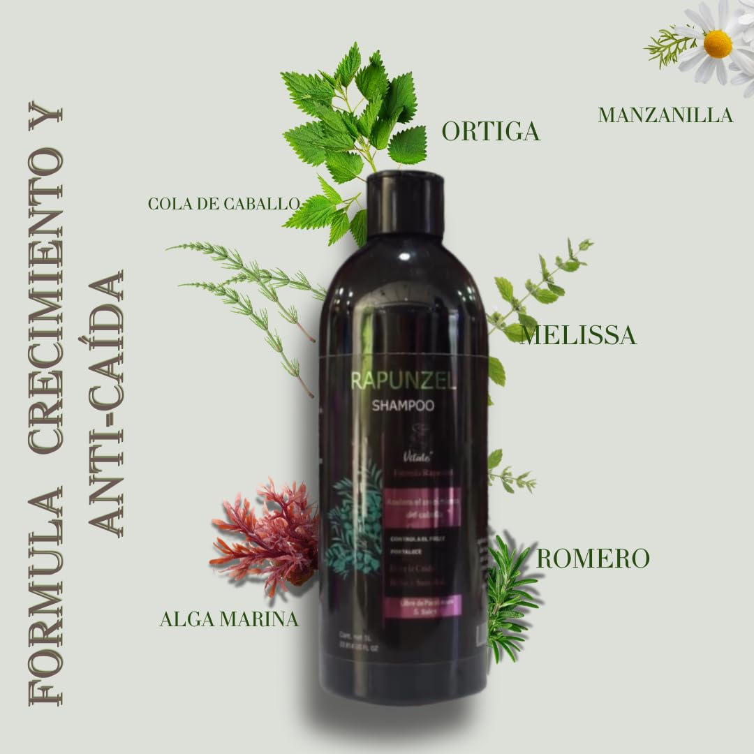 Shampoo Crecimiento Capilar AMAIA’S 1L Engrosador Fortalecedor con Extractos Naturales