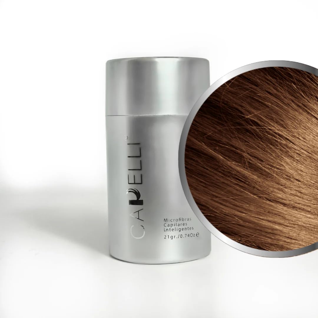 Fibras Capilares Capelli Castaño Claro Polvo para Calvicie y Alopecia