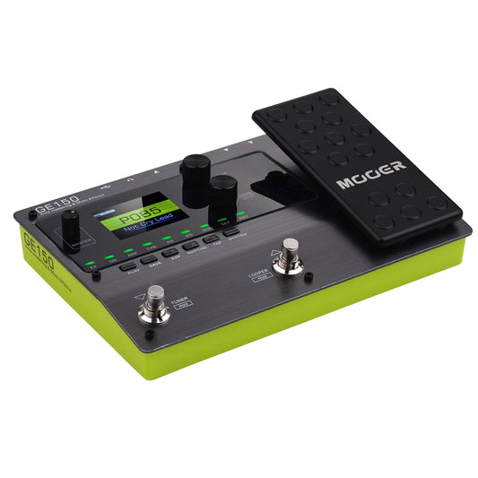 Hosioe GE150 Pedal de Modelado de Amplificador y Efectos múltiples 55 Modelos de Amplificador 151 Efectos 80s Looper 40 Ritmos de batería 10 Metrónomo Tap Tempo Función OTG
