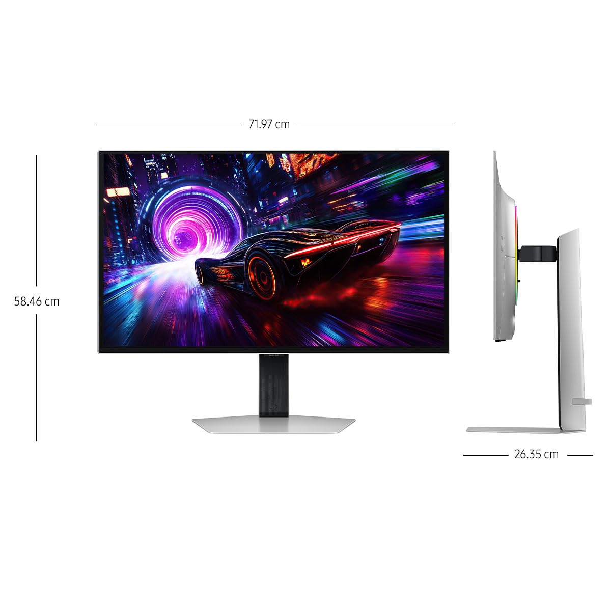 Samsung 32" Odyssey OLED Monitor G81SF 4K 240Hz, QD-OLED en 4K, Glare Free, Safeguard+, Frecuencia de actualización de 240 Hz y Tiempo de Respuesta de 0,03 ms LS32FG810SLXZX