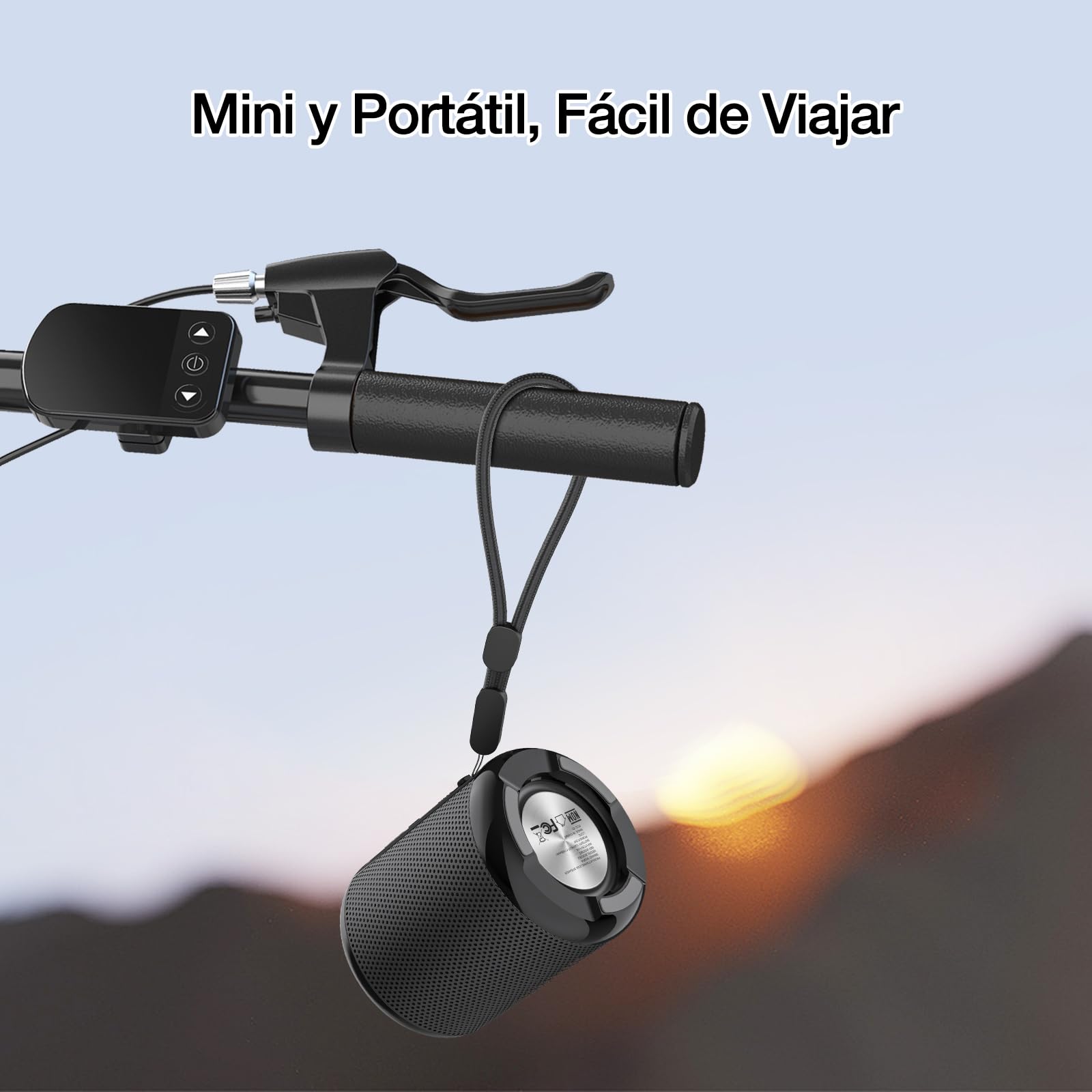 Bocina Bluetooth Portátil 1 Hora Negro con Manos Libres y Radio FM