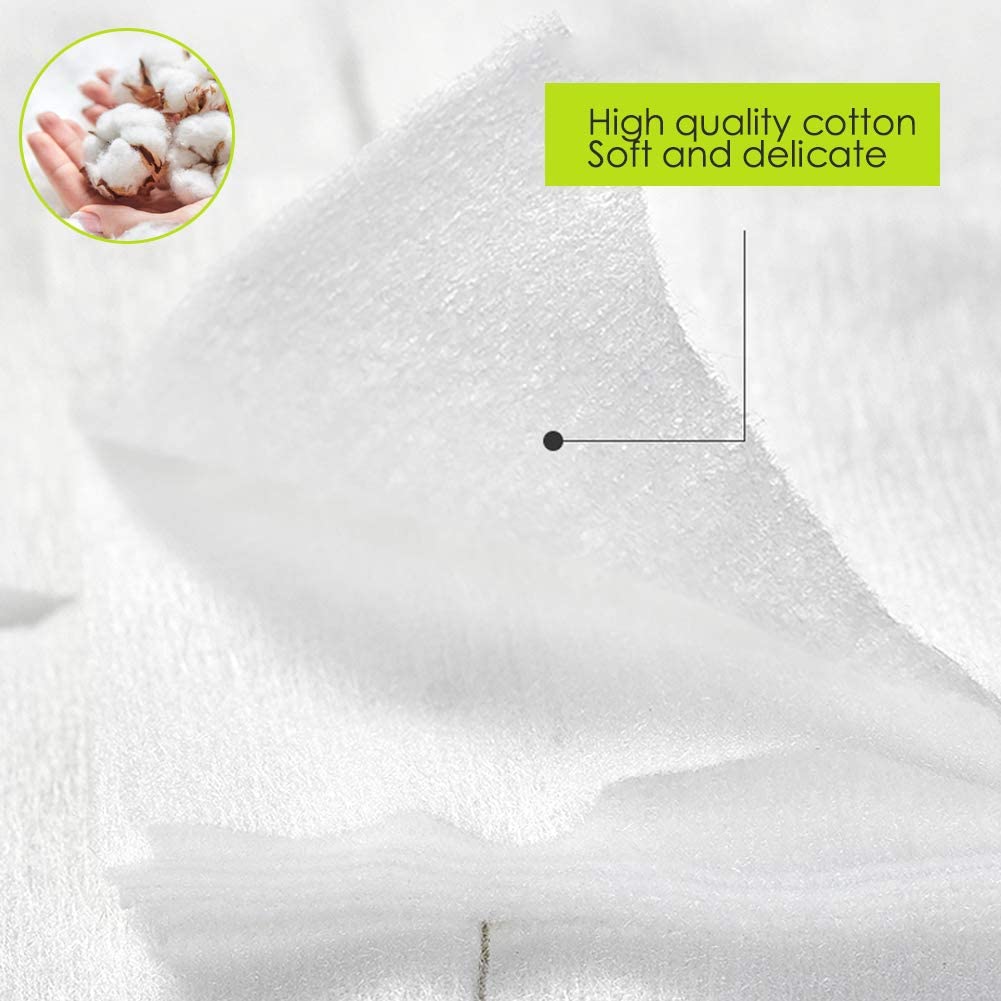 Almohadillas de Algodón Cosmético Ultra Suaves y Delgadas Sin Pelusa para Uñas y Maquillaje