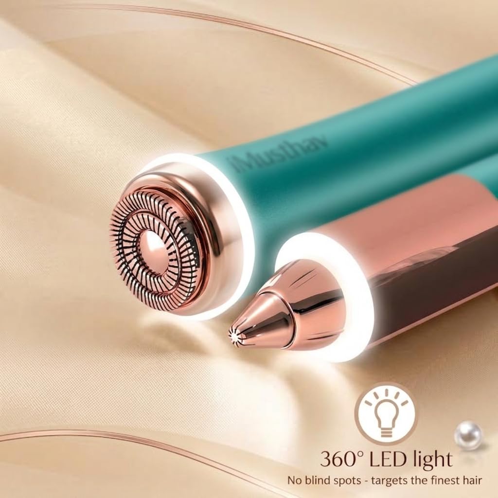 Depiladora Eléctrica Indolora para Mujer, Elimina Vello de Cejas y Facial