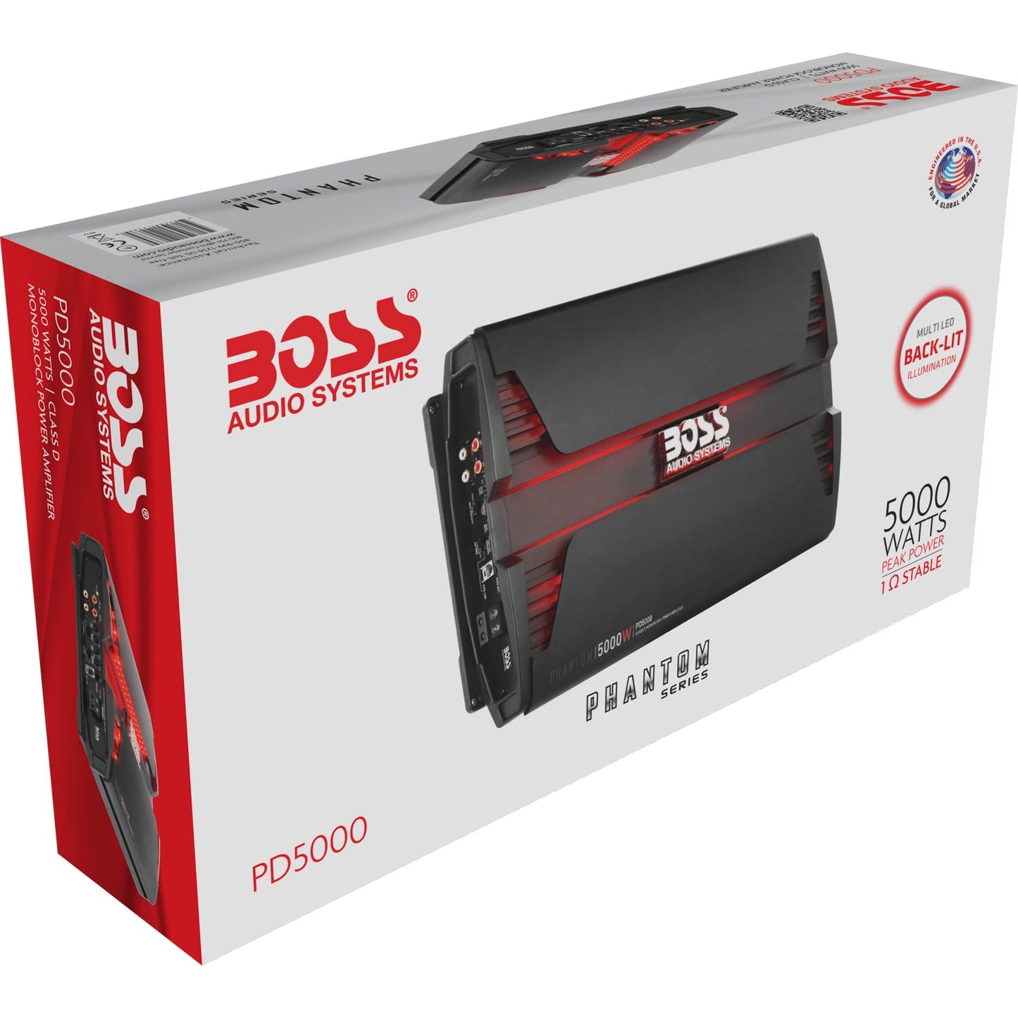 Boss Audio PD5000 Phantom 5000W Monoblock, Class D Amplifier