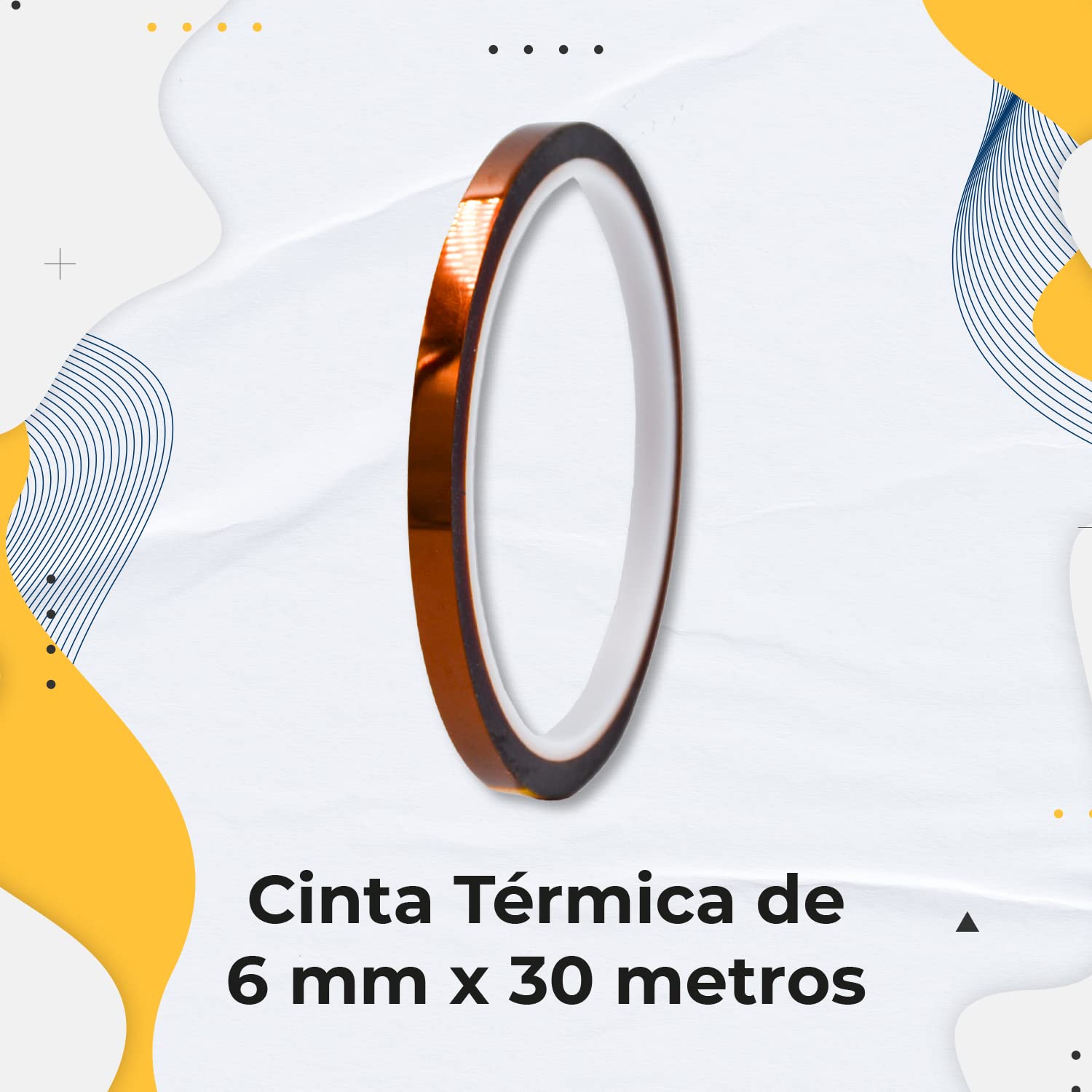 Color Make - Kit de 4 Tintas para Sublimación CMYK Botella Ecofit 70 Gramos c/u, Papel para Sublimación Premium 110 Gramos 100 Hojas Tamaño A4 y Cinta Térmica de 6 mm x 30 Metros.