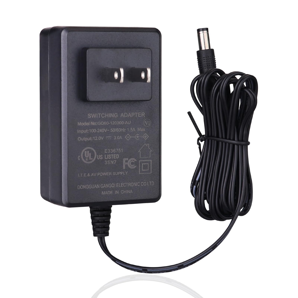 Fuente de Alimentación YUNBO 12V 3A con Certificación UL