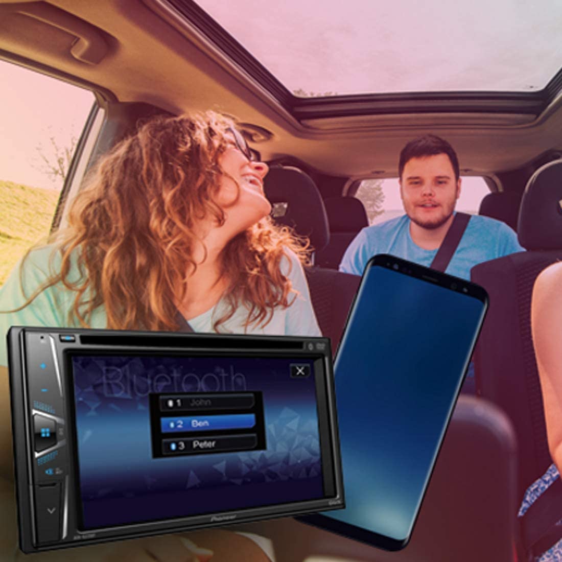 Auto Estéreo Pioneer Pantalla Táctil Bluetooth DMH-G225BT