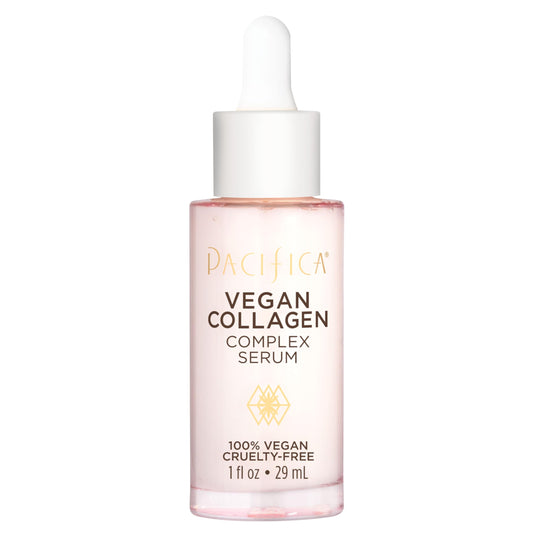 Pacifica Beauty Vegan Collagen Complex Serum, Hyaluronic Acid, Hydrating & Moisturizing for Aging and Dry Skin, 100% Vegan & Cruelty Free, Sulfate, Silicone + Paraben Free