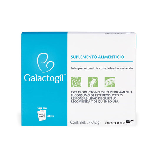 Galactogil Suplemento alimenticio a base de hierbas y minerales con 24 sobres