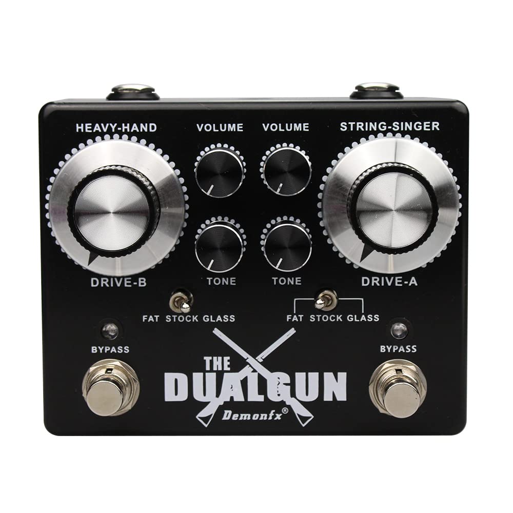 Demonfx Dual Gun 2 canales Blues/Rock Overdrive numerosas opciones de juego rápido de EE.UU
