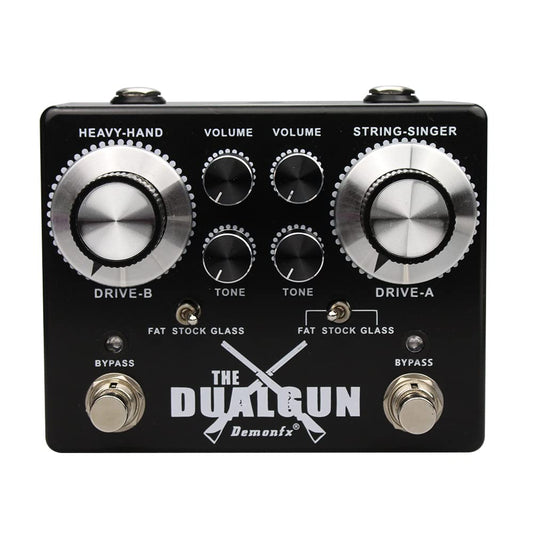 Demonfx Dual Gun 2 canales Blues/Rock Overdrive numerosas opciones de juego rápido de EE.UU