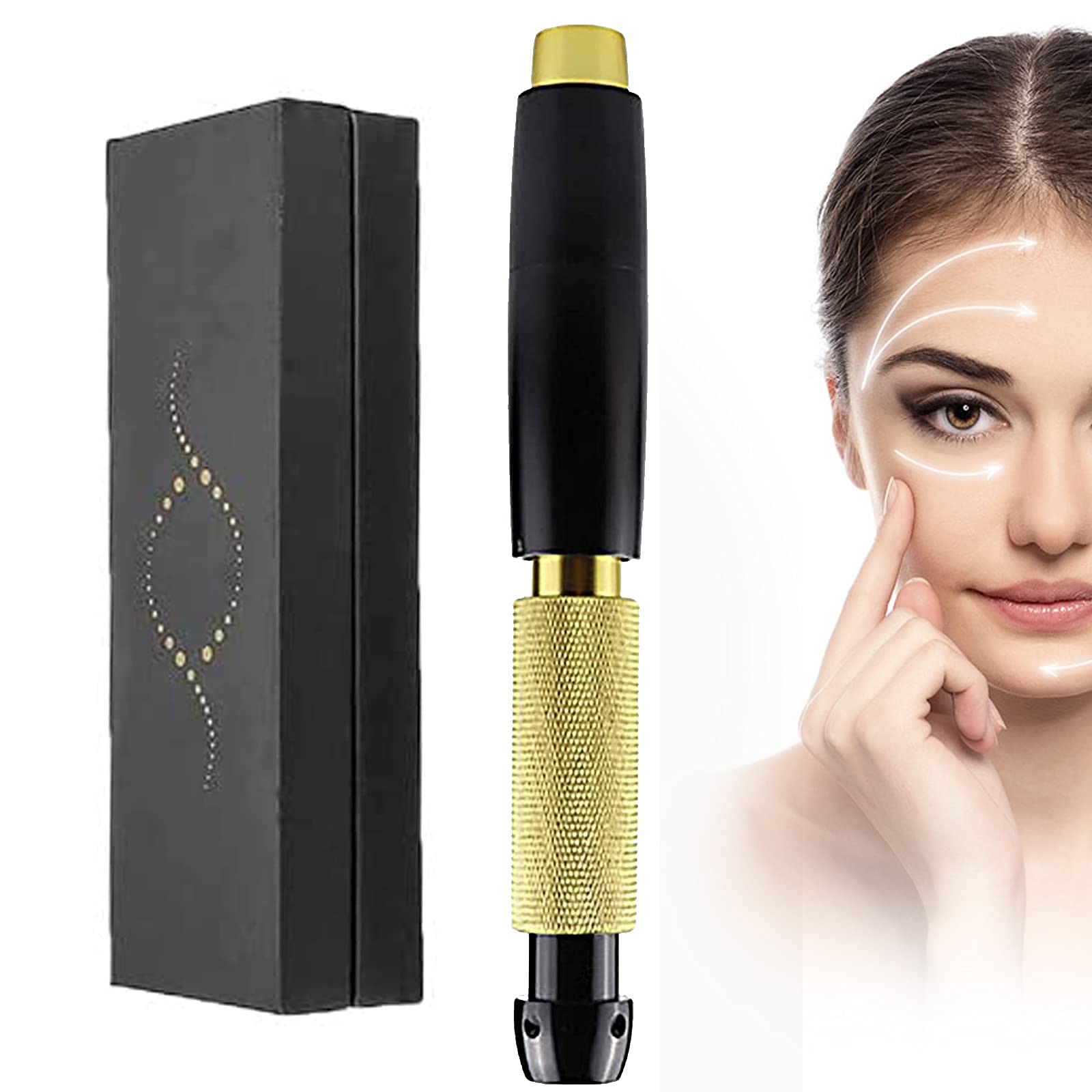 Bolígrafo hialurón de 0,5 ml, nebulizador ajustable de 3 etapas para el cuidado de la piel, para eliminación de arrugas y engrosamiento de los labios