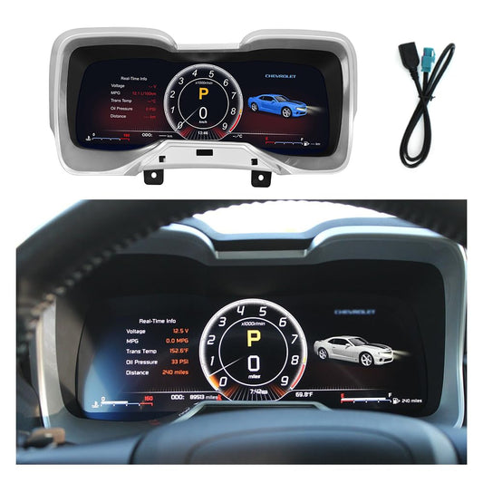 Módulo Digital Xuenav Chevrolet Camaro SS 2010-2015 Pantalla LCD Reemplazo Tablero Linux Instrumento Velocímetro