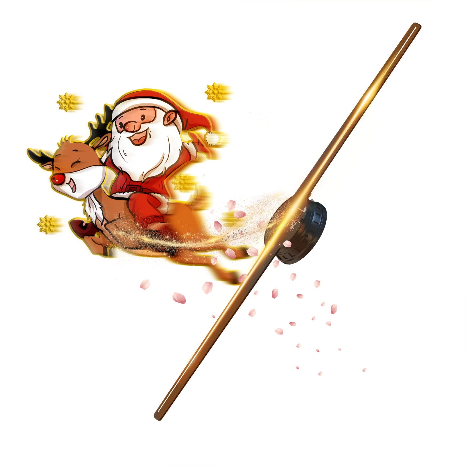 Ventilador Holográfico Missyou Negro con Bluetooth y WiFi para Negocios y Educación