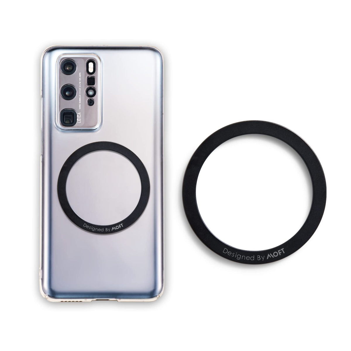 Anillo Magnético Delgado MOFT Negro Universal para Smartphones