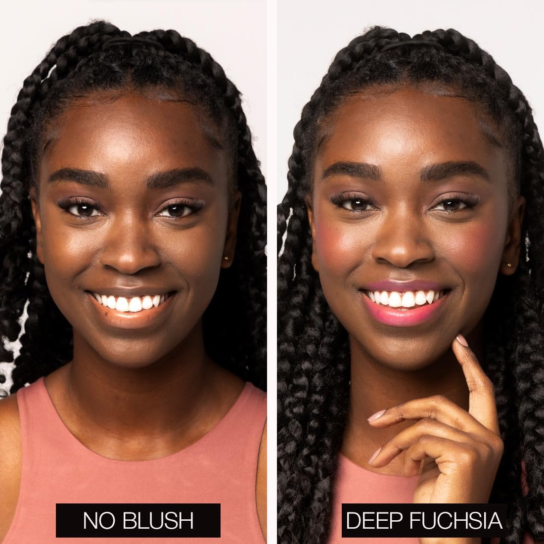 Palladio Rubor Líquido para Mejillas y Labios 2 en 1 Maquillaje, Rubor Facial, Fórmula Liviana en Crema, Resistente a Manchas, Rubor Pigmentado de Larga Duración, Acabado Radiante,Deep Fuchsia