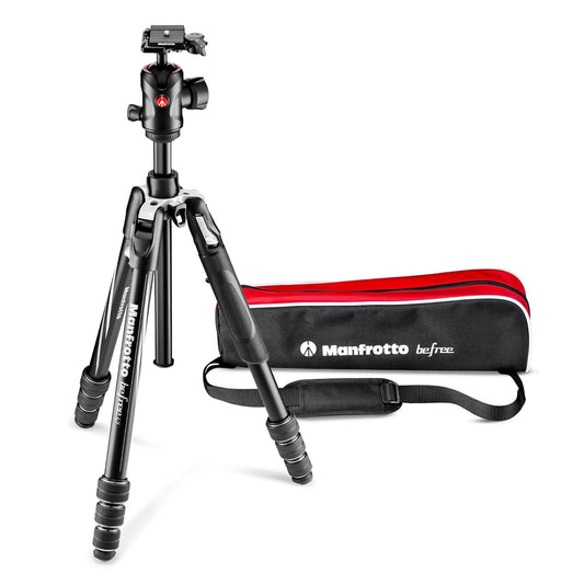 Manfrotto Befree GT Aluminum Travel Tripod with Ball Head, Twist Lock, Black