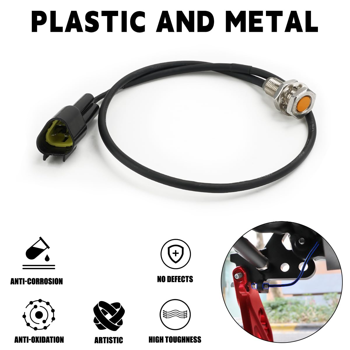 Cable de Sensor para Soporte de Patada YIBEICO Negro para Talaria Sting MX3 MX4 EVO/EXPE