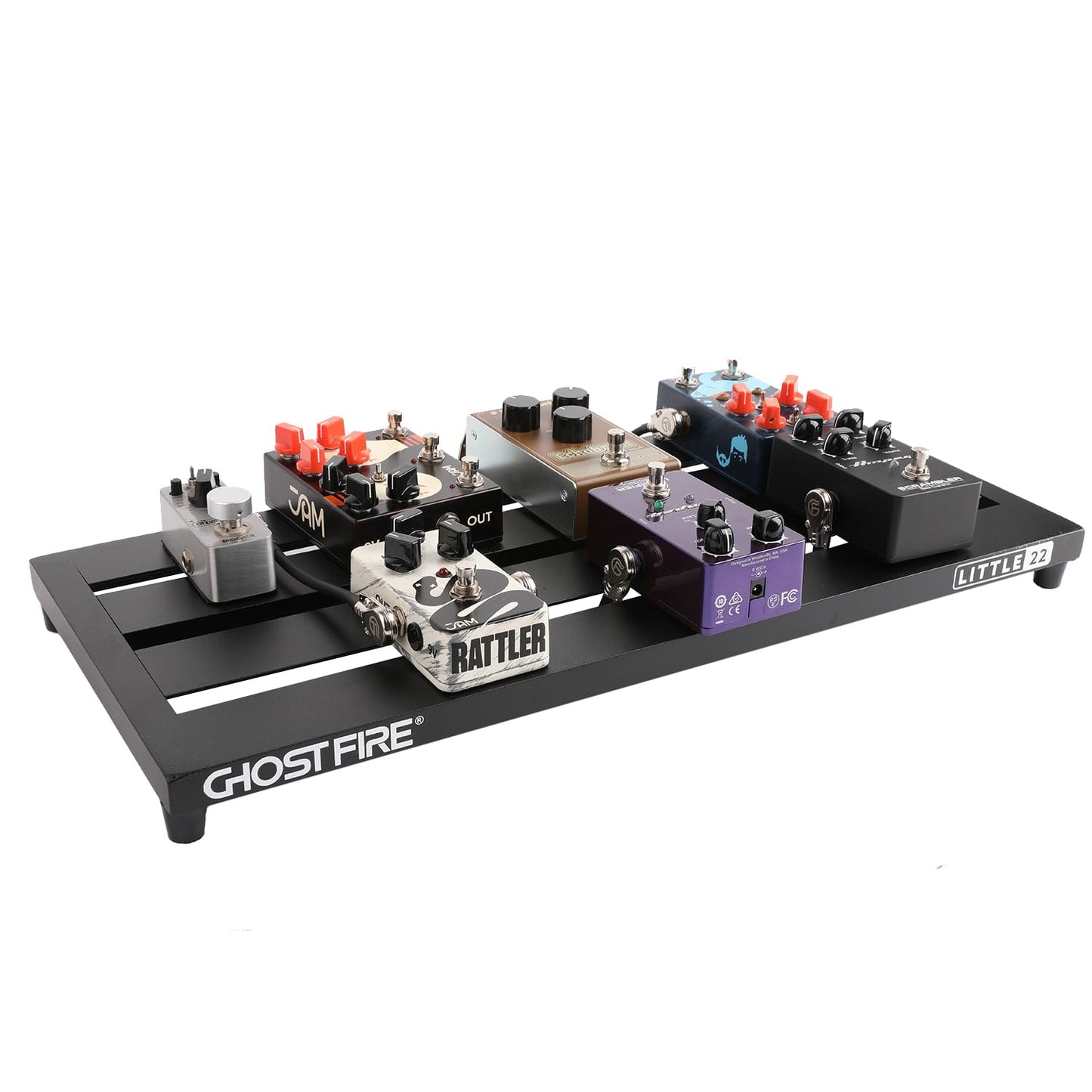 GHOSTFIRE Ghost Fire - Pedal de guitarra con efecto de aleación de aluminio con bolsa de transporte, serie V (V-LITTLE 22)