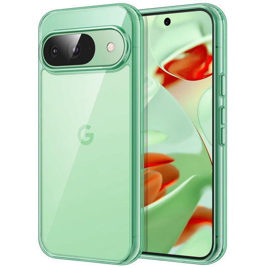 JETech Funda para Google Pixel 9/9 Pro 2024, Anti-Amarillo Antigolpes Protectora Carcasa, Antiarañazos PC Duro Respaldo (Verde Pastel)