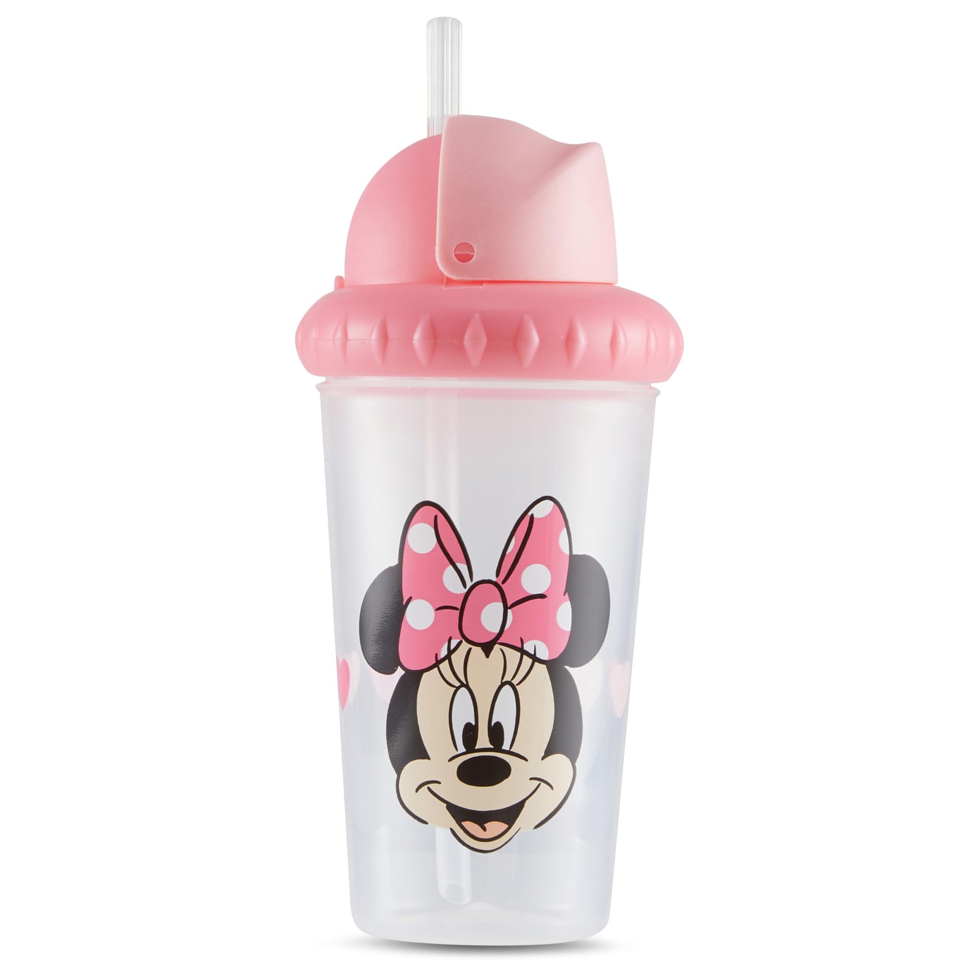 Disney - Vasos para sorbos para niños y niñas, paquete de dos tazas para sorber de 10 onzas, con popote y tapa, botella de agua de viaje duradera a prueba de fugas para niños pequeños