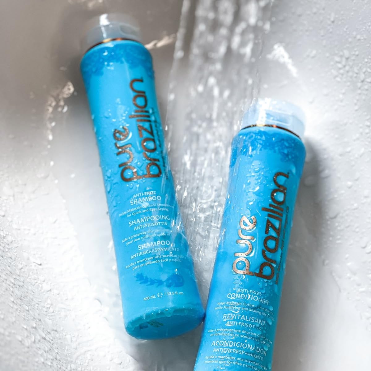 Pure Brazilian - Anti Frizz Daily Conditioner - With Keratin and Bamboo Extract For Smooth, Manageable Hair (13.5 Fl. Ounces)