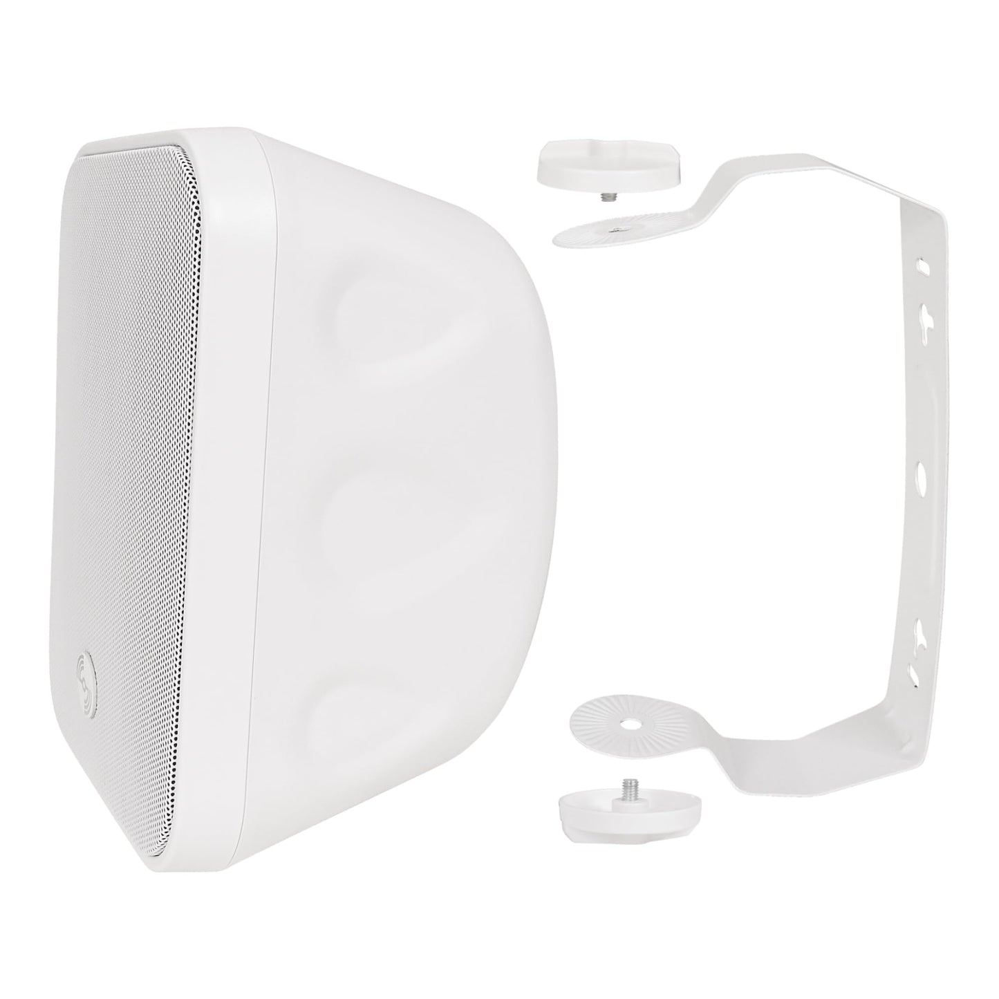 Sound Town - Par de altavoces pasivos de montaje en superficie resistentes a la intemperie de 70 V/100 V, 5.25 pulgadas, con carcasa con clasificación IP55, para instalaciones domésticas y