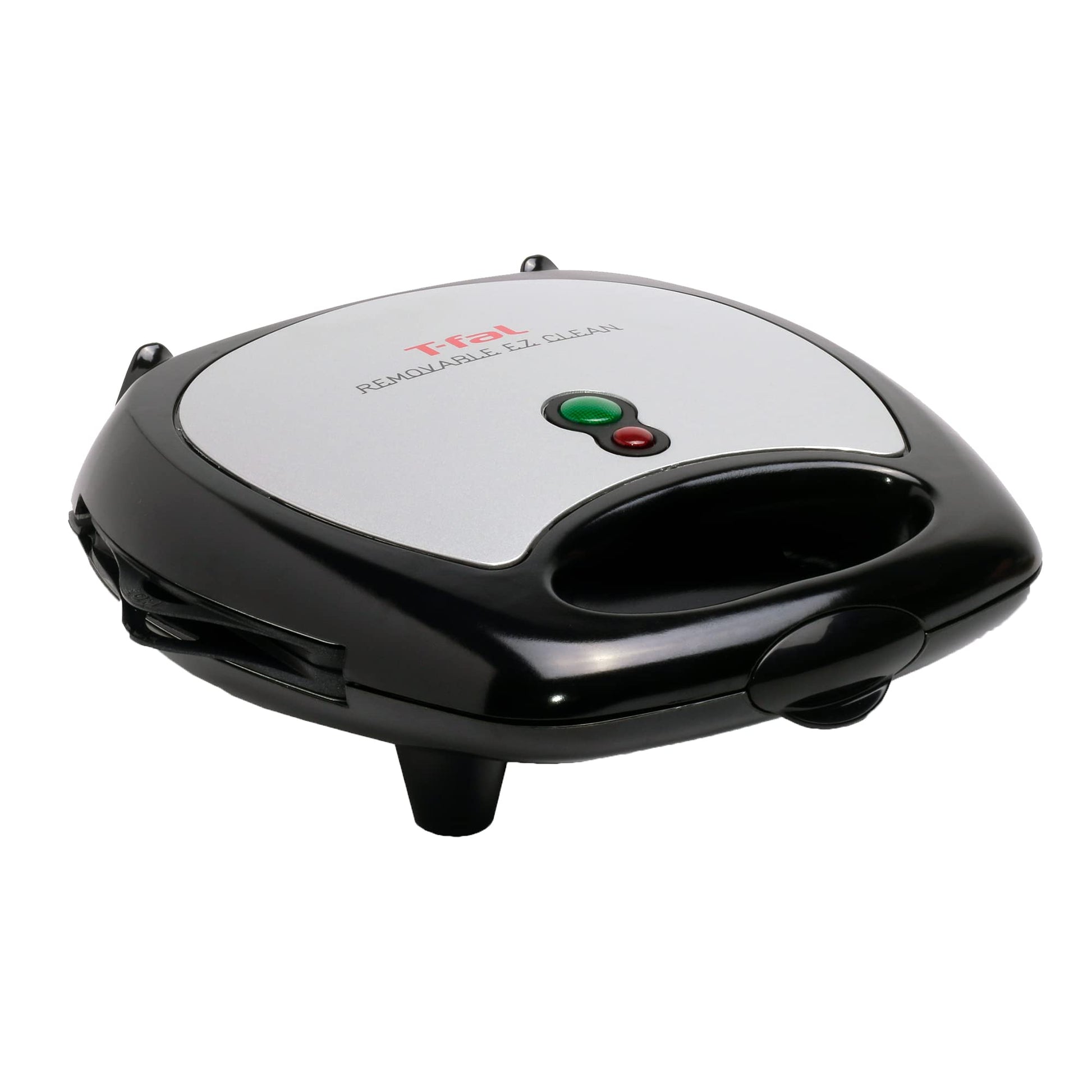 Sandwichera y Wafflera T-fal Negro Plateado 2 en 1 con Placas Antiadherentes Removibles Seguridad Lavavajillas