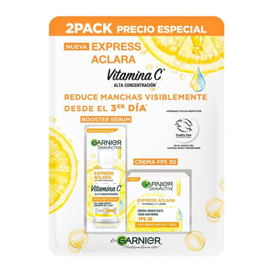 GARNIER, Vitamina C, SERUM, reductor de manchas, 2 PACK.