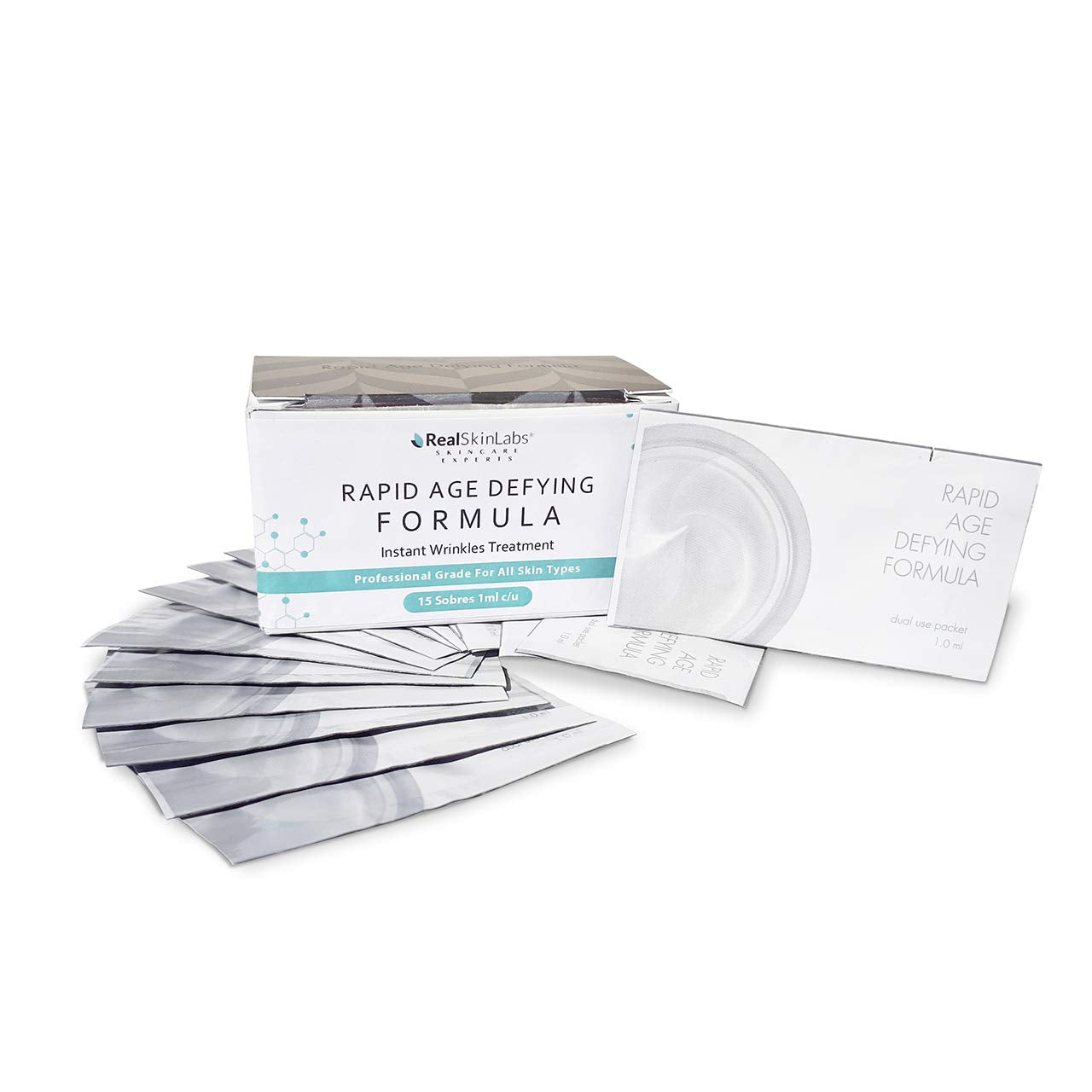 Rapid Age Defying Formula con Pantenol y Vitamina C/ ¡Reduce drásticamente las bolsas de los ojos, arrugas, líneas de expresión y la hinchazón AL INSTANTE!, además brinda suavidad a tu piel con cada aplicación gracias a la combinación de péptidos que logr