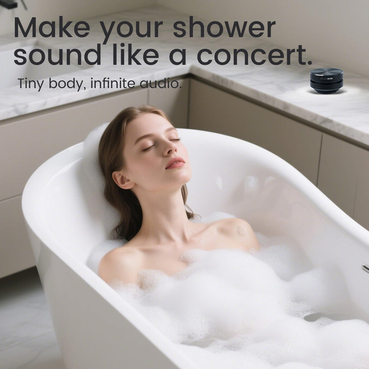 Altavoz Bluetooth bocoice Negro Mini Conducción Ósea Estéreo Magnético con Micrófono y Radio FM