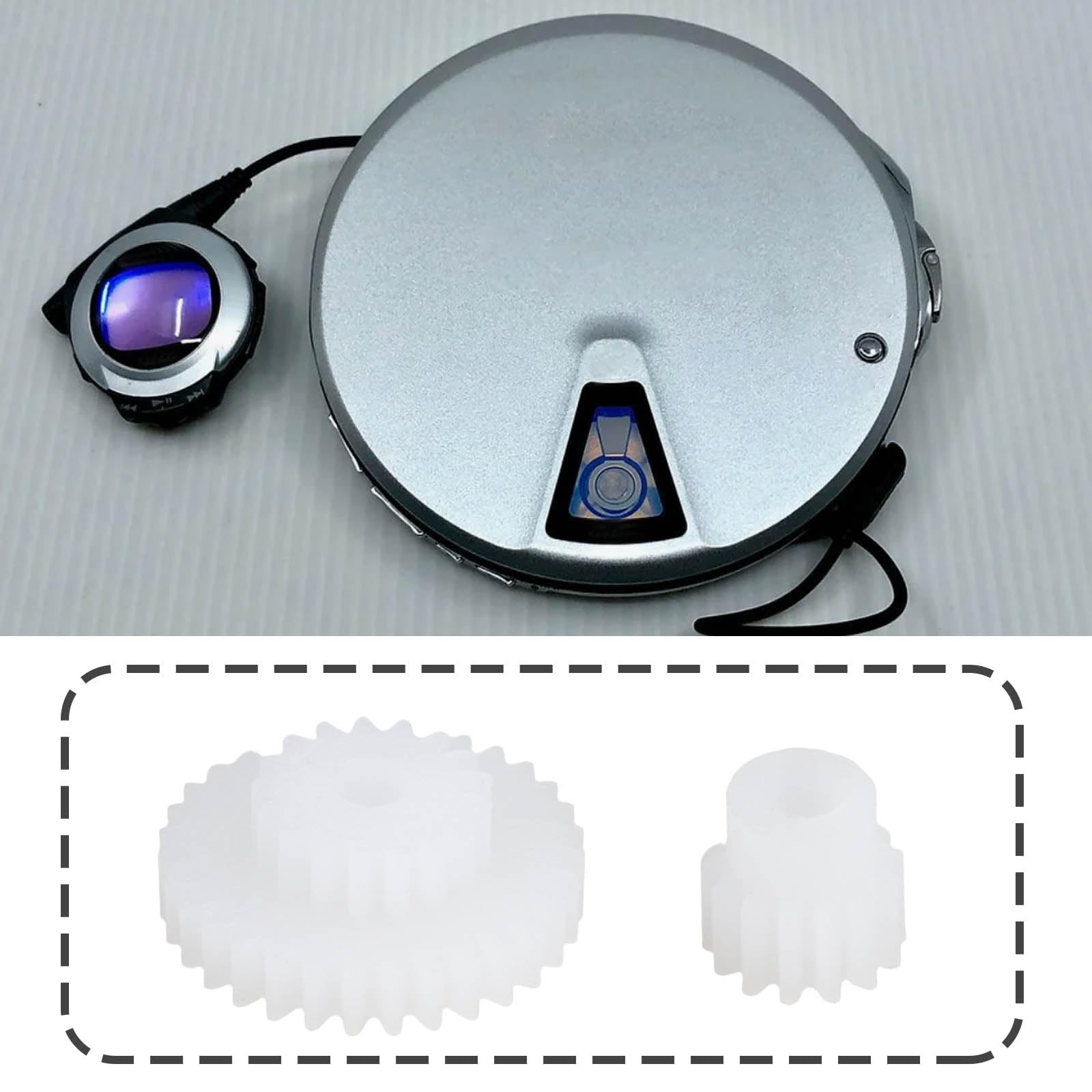 YINETTECH 2 piezas de equipo de reproductor de CD compatible con Sony D-15 D-25 D-9 D-99 D-82 D-88 D-555 D-Z555