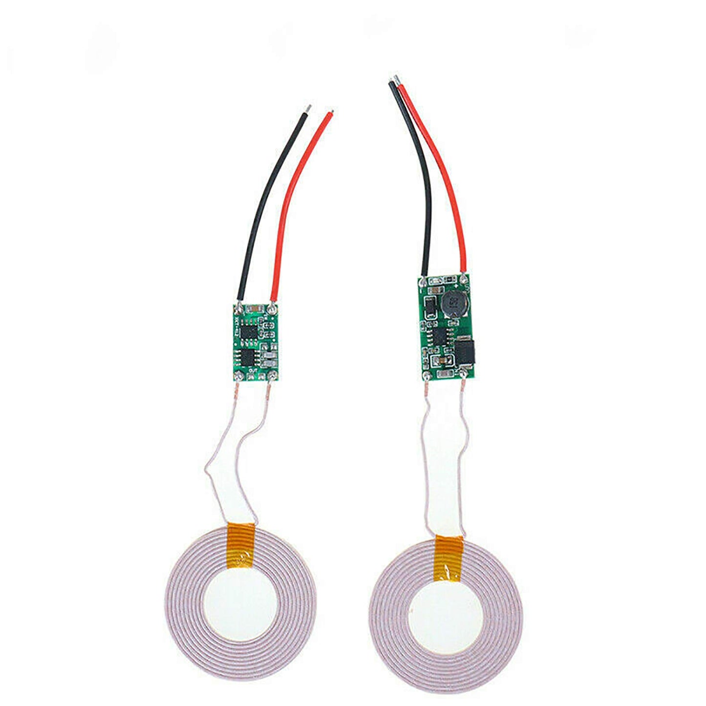 Abovehill Qi Módulo de carga inalámbrico cargador inductivo transmisor + receptor módulo de fuente de alimentación DC 5V 2A (diámetro exterior de bobina 43mm)-1 par