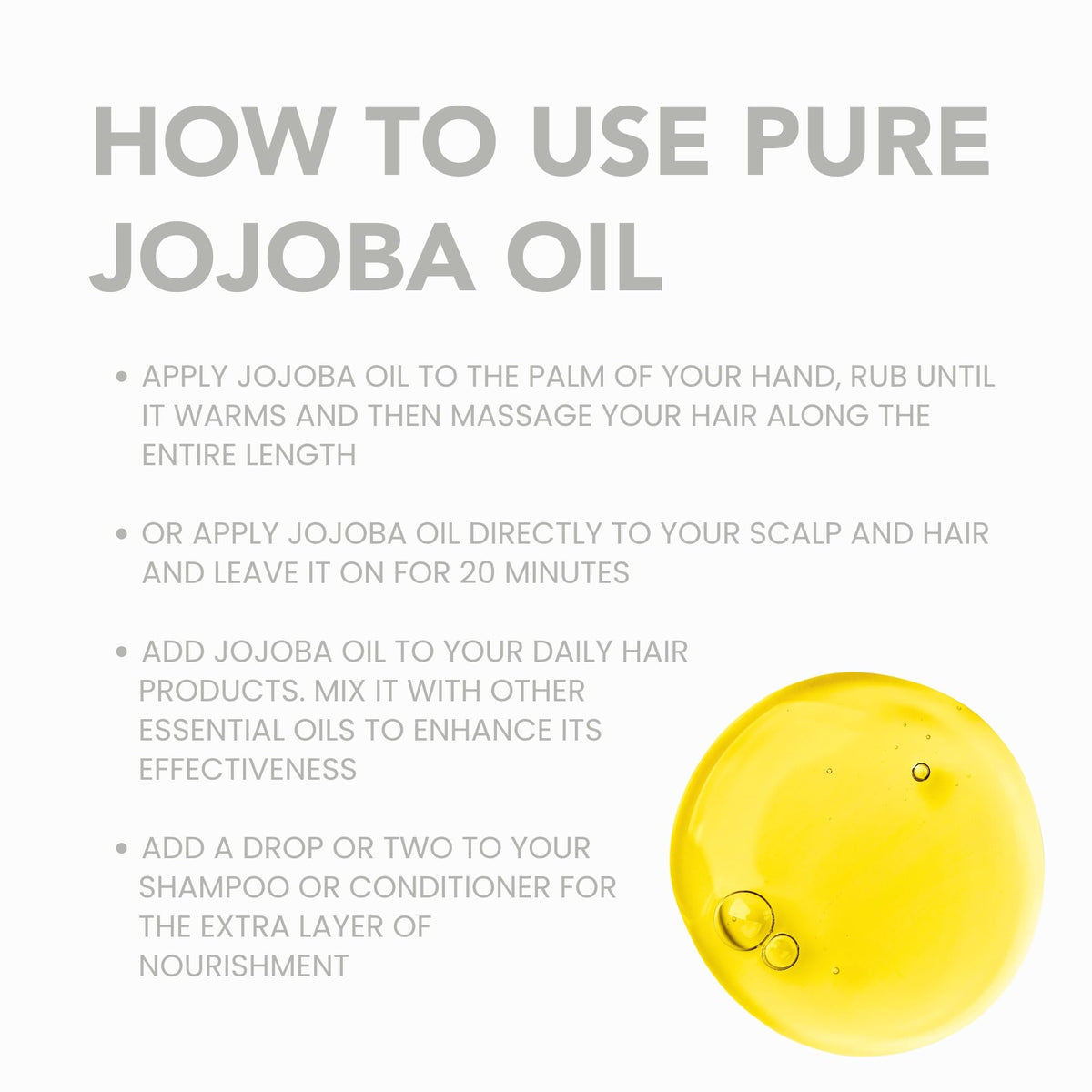 BodyJ4You Jojoba Oil - Organic USDA 100% Pure Natural - Moisturizing Oil Face, Hair, Skin Nails - Cold Pressed, Unrefined, Anti-Aging - Men Women All Skin Types - 2 Fl Oz