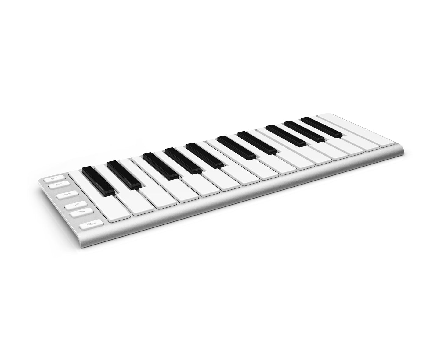 Xkey - driver de teclado MIDI USB 25 - Marco de aluminio ultrafino estilo Apple, 25 teclas sensibles a la velocidad de tamaño completo, postáctil polifónico, Plug & Play en iPad, iPhone, Mac y PC
