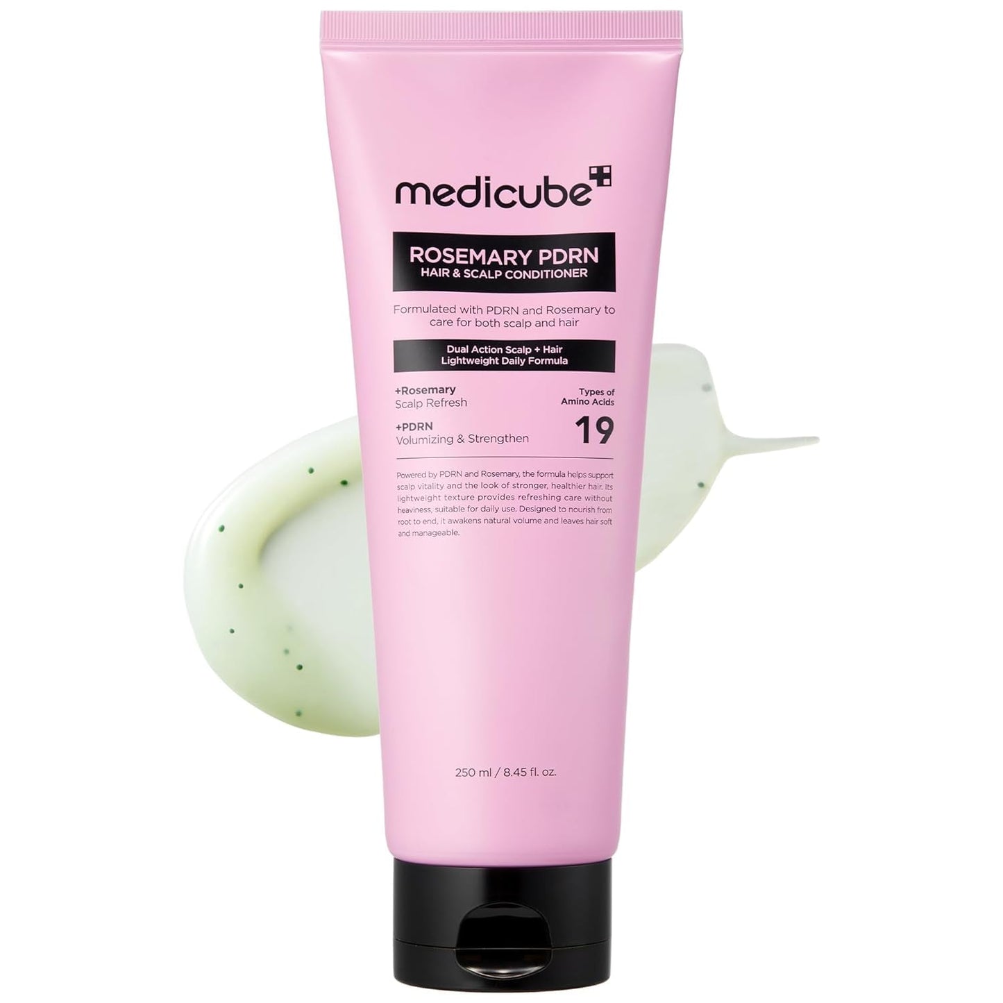 Medicube Rosemary PDRN Hair & Scalp Conditioner, con Aminoácidos y Proteínas, Fórmula Ligera 2 en 1, 250 ml