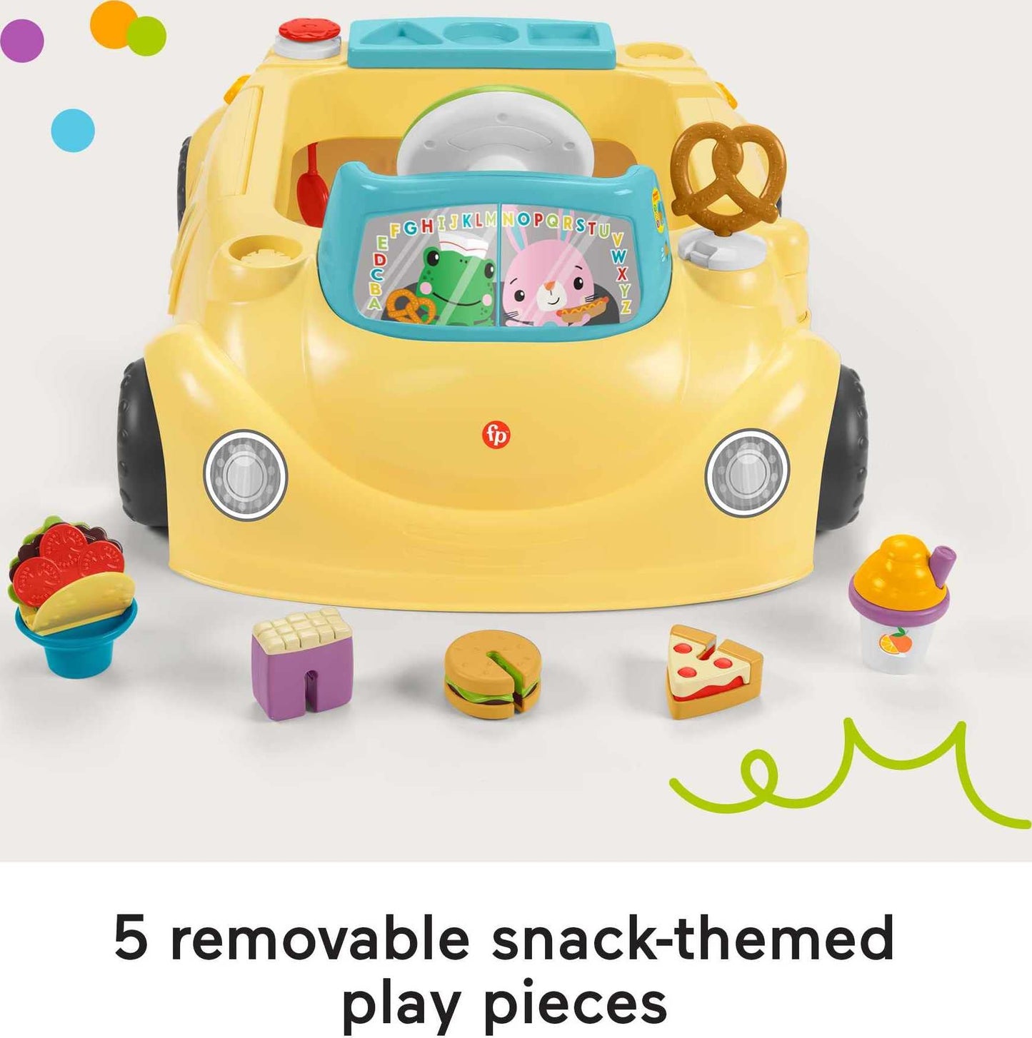 Fisher-Price - Juguete de aprendizaje de bebé a niño pequeño 2 en 1 Servin' Up Fun Jumperoo Centro de actividades con luces musicales y juego de rompecabezas de clasificación de formas