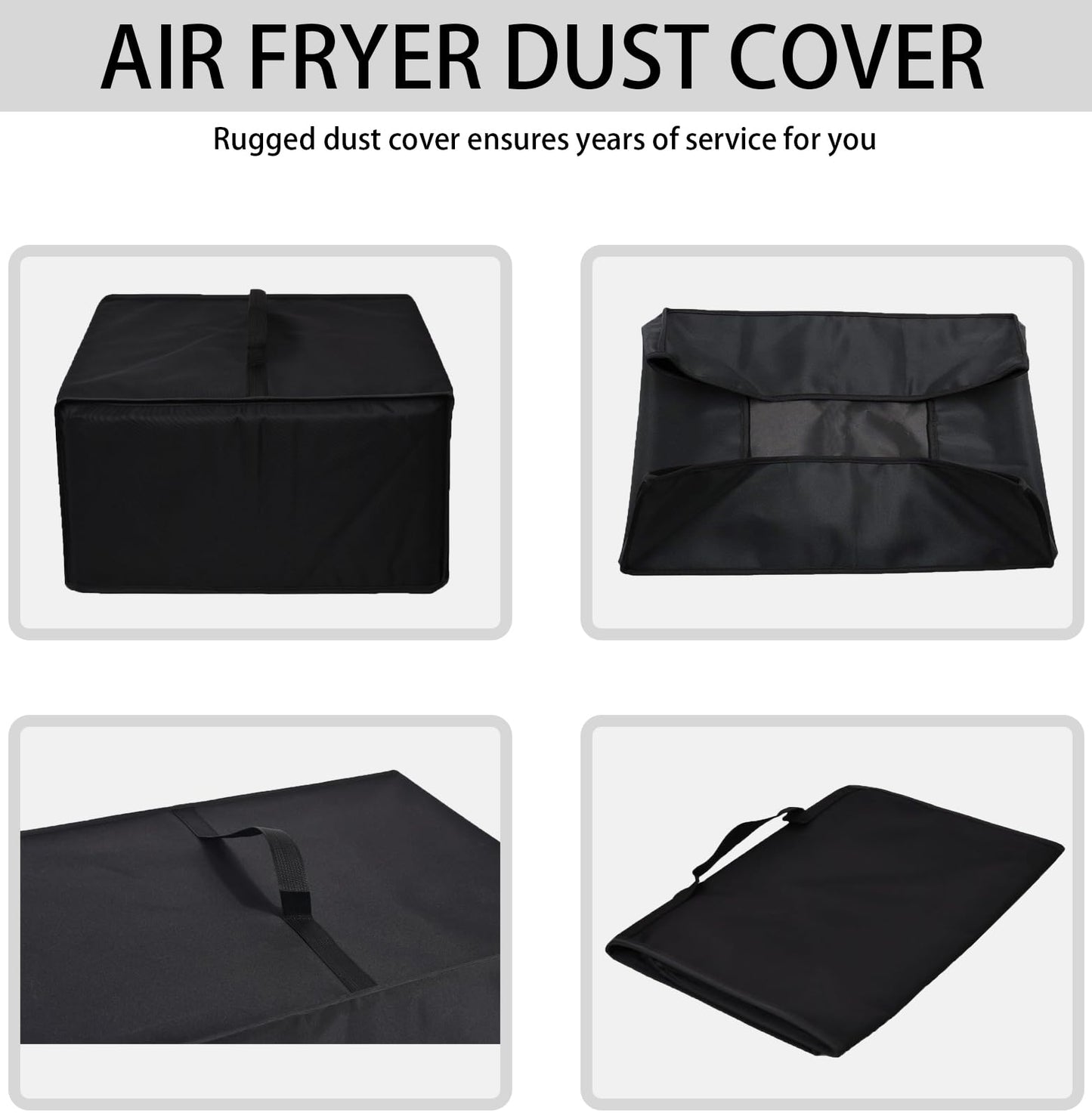 CouldyCasi Funda para Horno Funda de Nylon Resistente al Calor y al Agua Compatible con Ninja DCT451/ DCT402BK/ DCT401 Smart Double Oven (Negro)