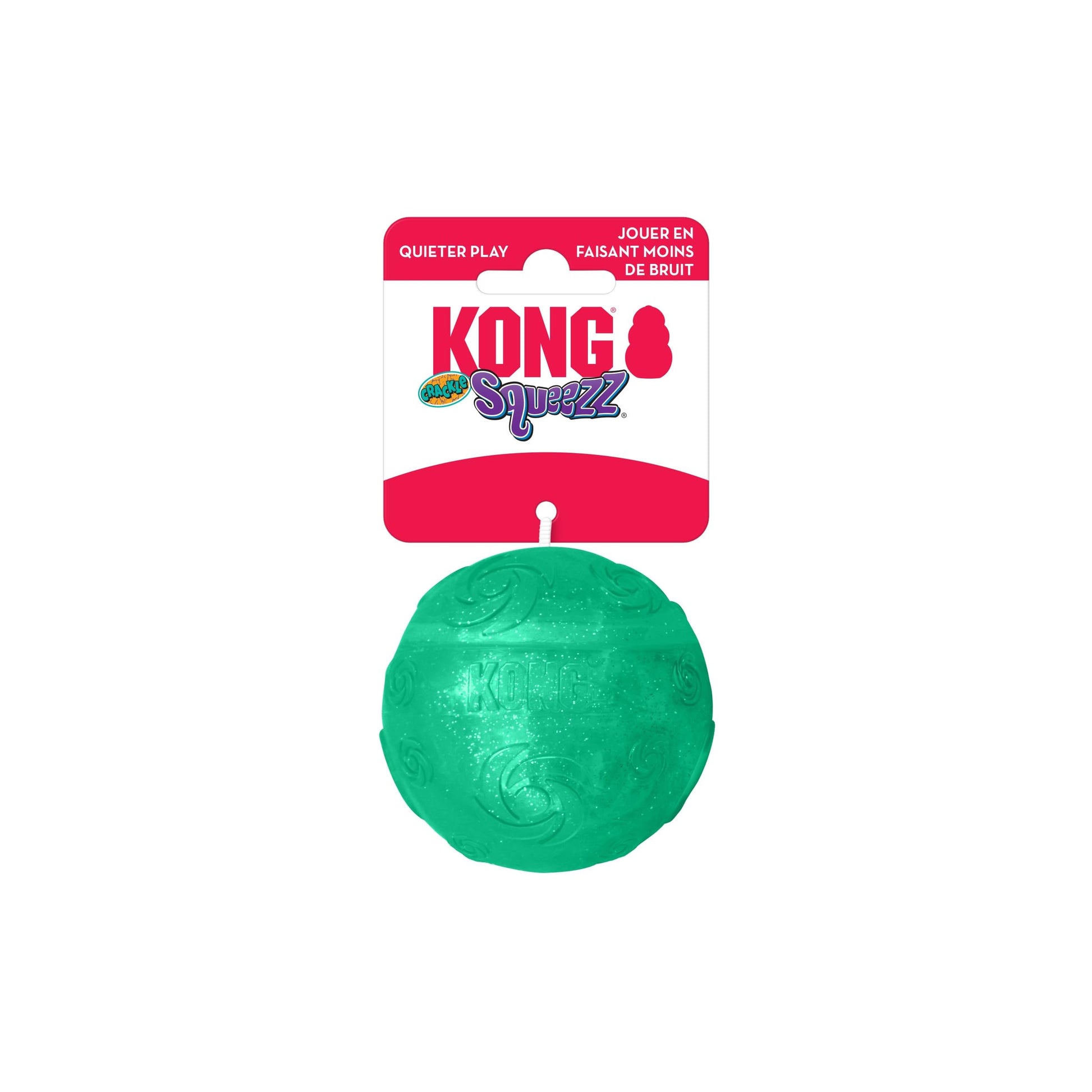 Kong pelota squeezz crackle ball grande
