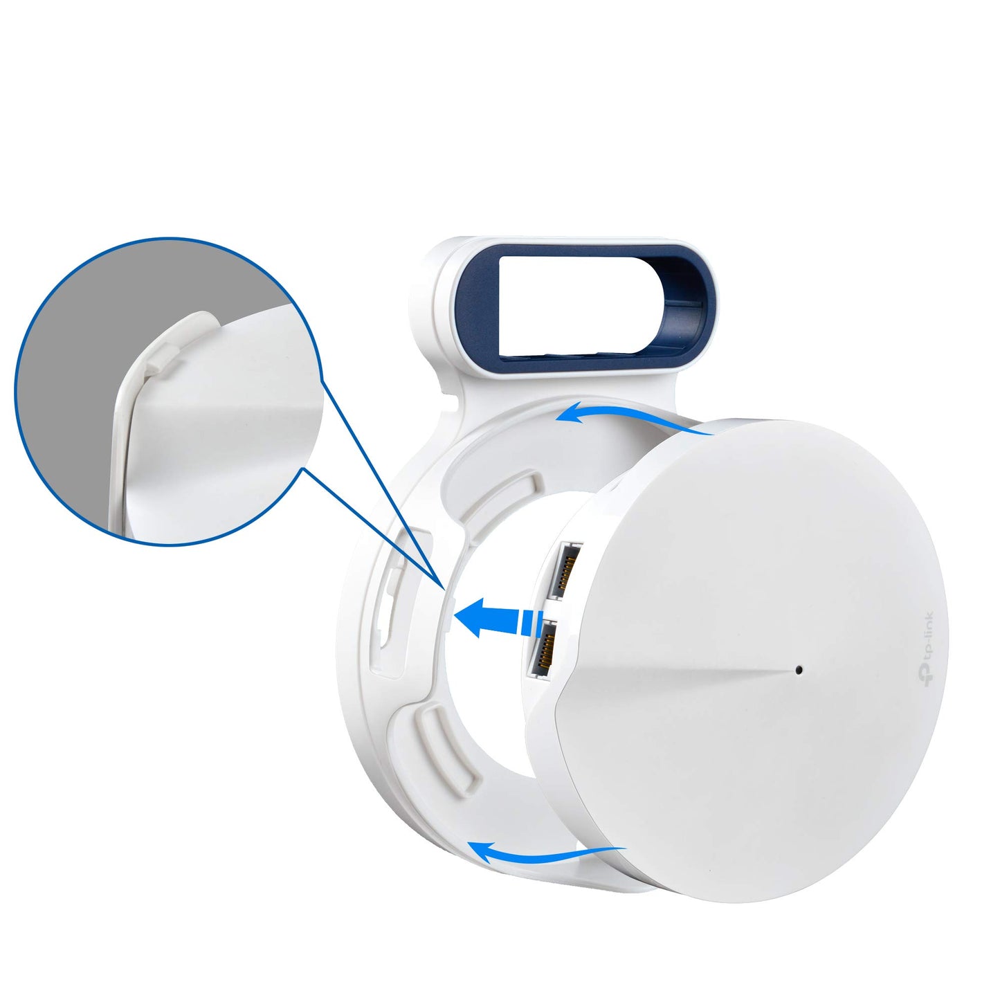 Soporte de Pared PETIMETI Blanco para Sistema WiFi de Malla TP-Link Deco M5 Paquete de 3