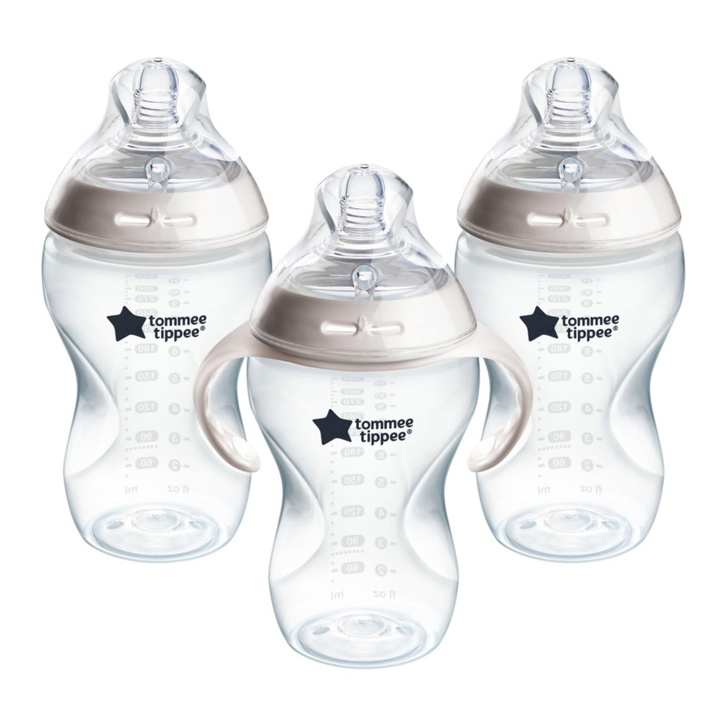 Biberón Tommee Tippee Transparente Closer to Nature para Líquidos más Espesos