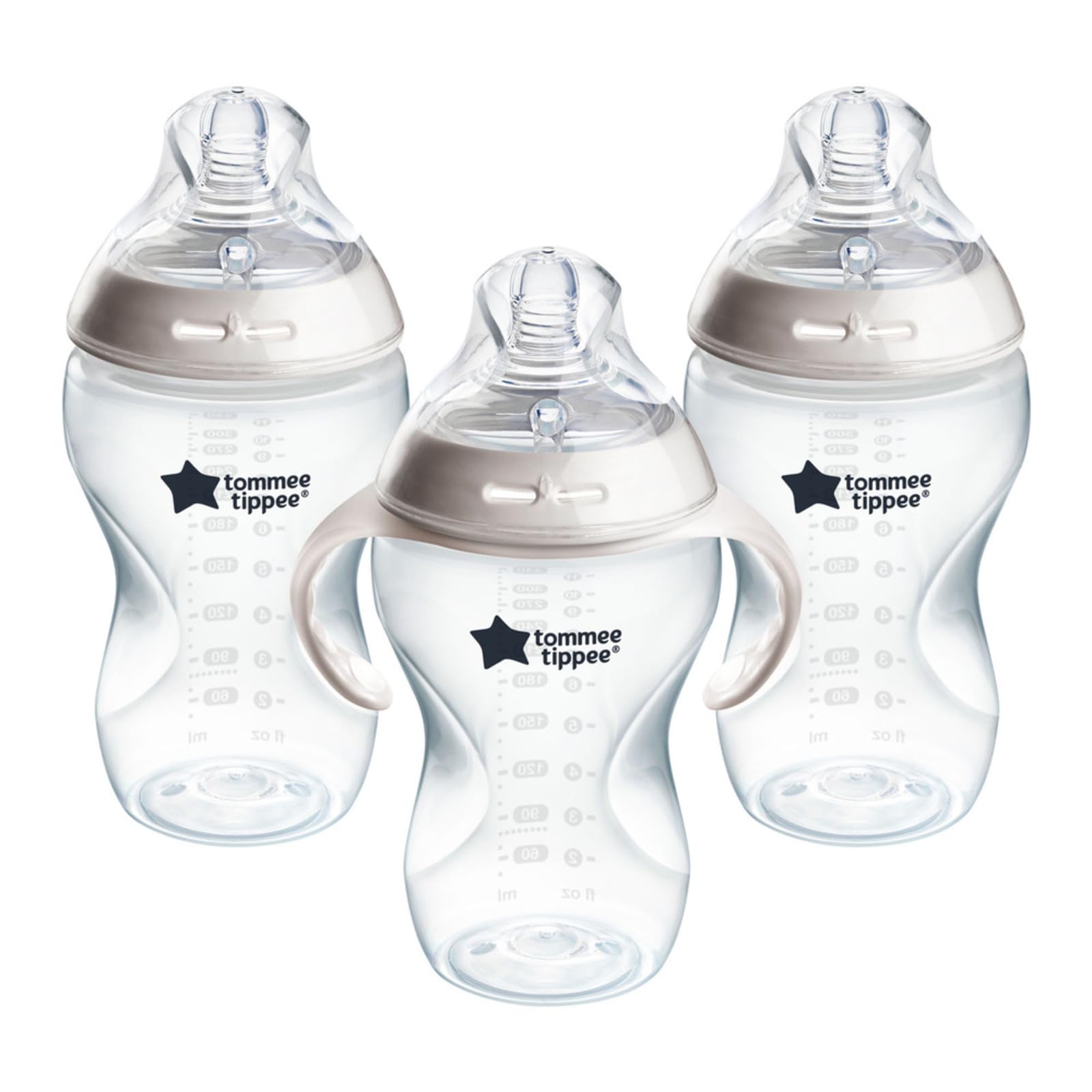Biberón Tommee Tippee Transparente Closer to Nature para Líquidos más Espesos