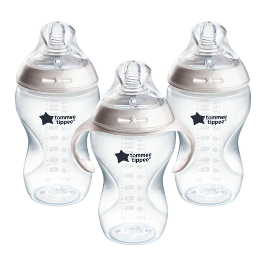 Biberón Tommee Tippee Transparente Closer to Nature para Líquidos más Espesos